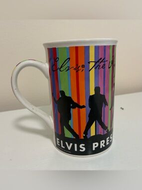 Elvis Presley Colorful Silhouette  coffee Mug